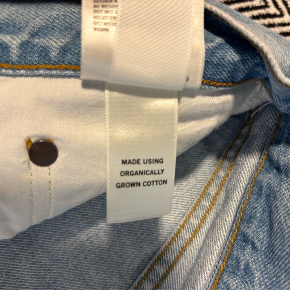 AGOLDE | Lana Slice Jeans Straight Leg Mid Rise | Sz 30 | NWOT - Picture 9 of 9